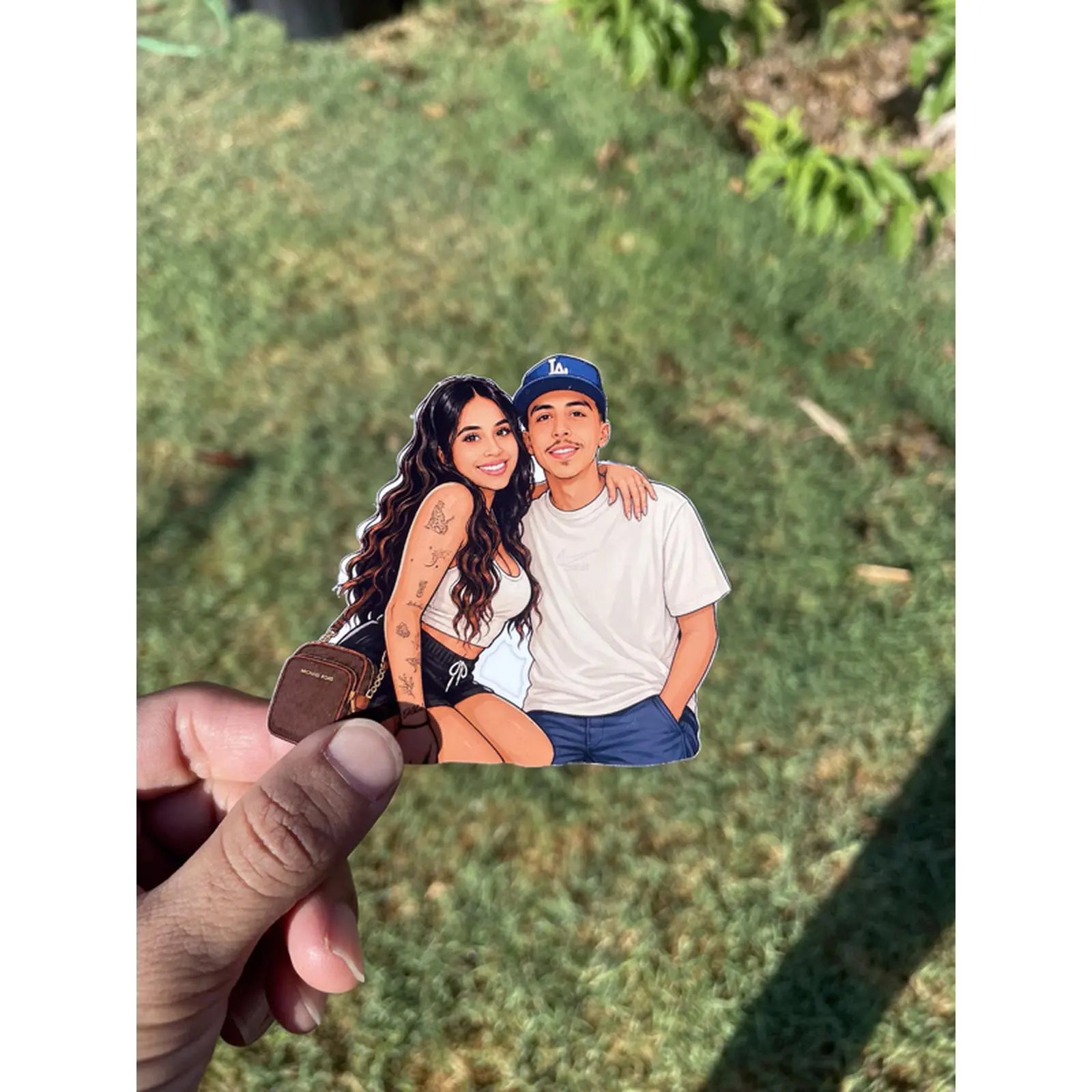 Couple Clip Art Stickers 3-4 Inches Personalized Photo Stickers for Lovers and Couples Perfect for Gifts and Decorations
