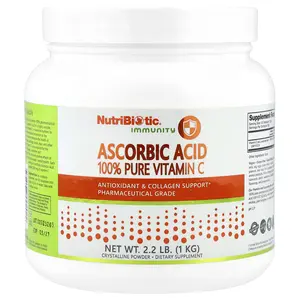 NutriBiotic Immunity, Ascorbic Acid, 100% Pure Vitamin C, Crystalline Powder, 2.2 lb (1 kg)