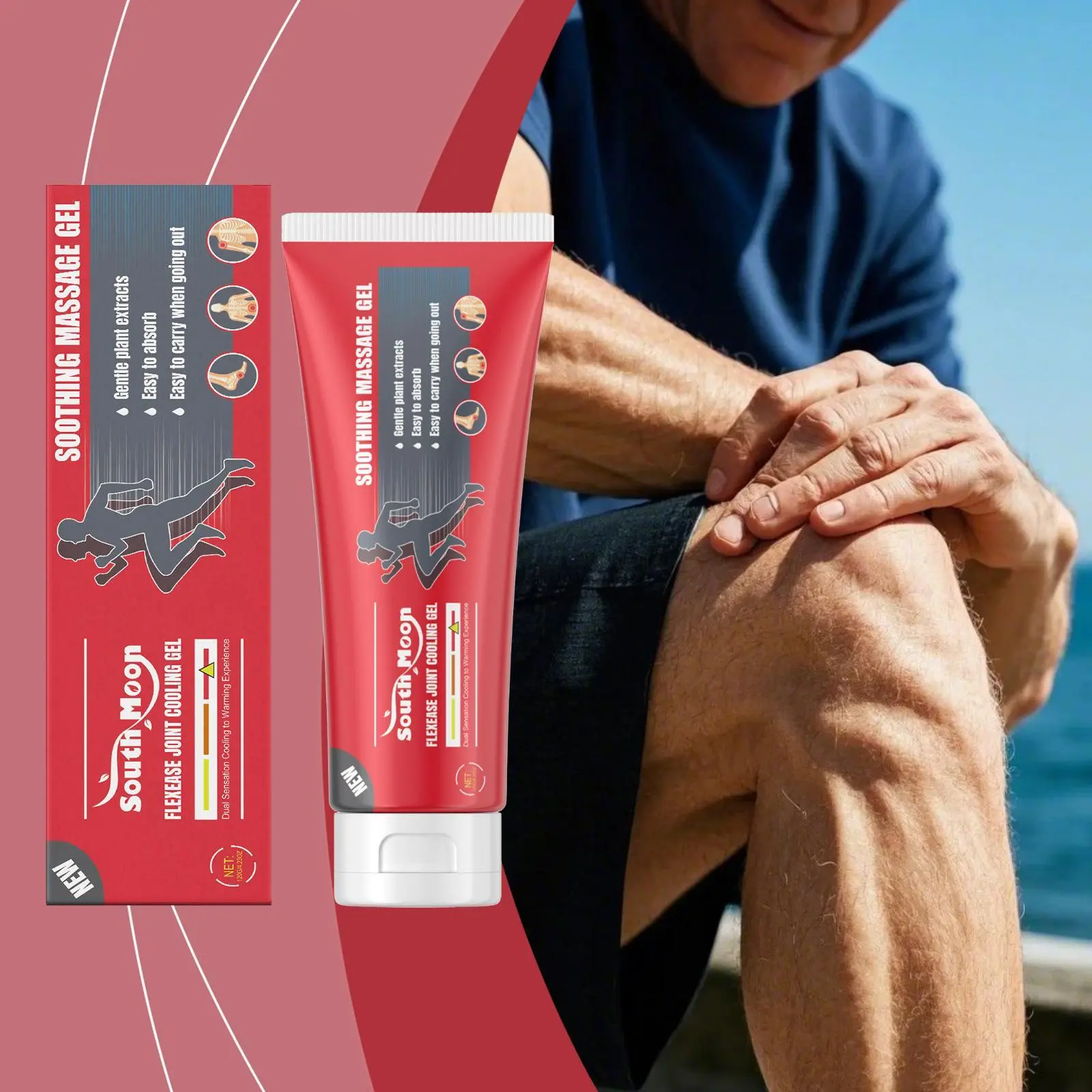 1Pcs Natural Joint Therapy Gel - Non-Greasy, Fast-Absorbing Treatment Cream for Knee, Lumbar, Neck Massage Relief