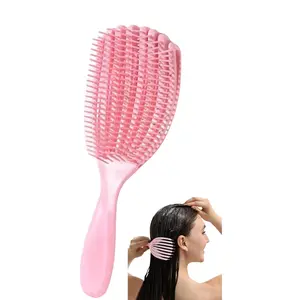 【Hair Brush for  Hair Textured Professional】 Curved Vented Brush Wet Dry Curly Hairbrush Detangling Massage Hairdressing Comb
