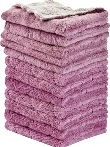 12PCS Kitchen Towels Dish Cloths, Reusable Cleaning Rags 10x6in | Kitchen Towels Dish Towels,Multipurpose Reusable Dish Cloths,Highly Absorbent,Double-Sided Microfiber Cleaning Rag