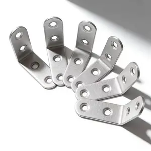 10 Corner Brackets 40 Screws, 90-Degree Support, Rustproof Corrosion Resistant, for Wooden Shelves Chairs Tables Dresser Furniture Assembly