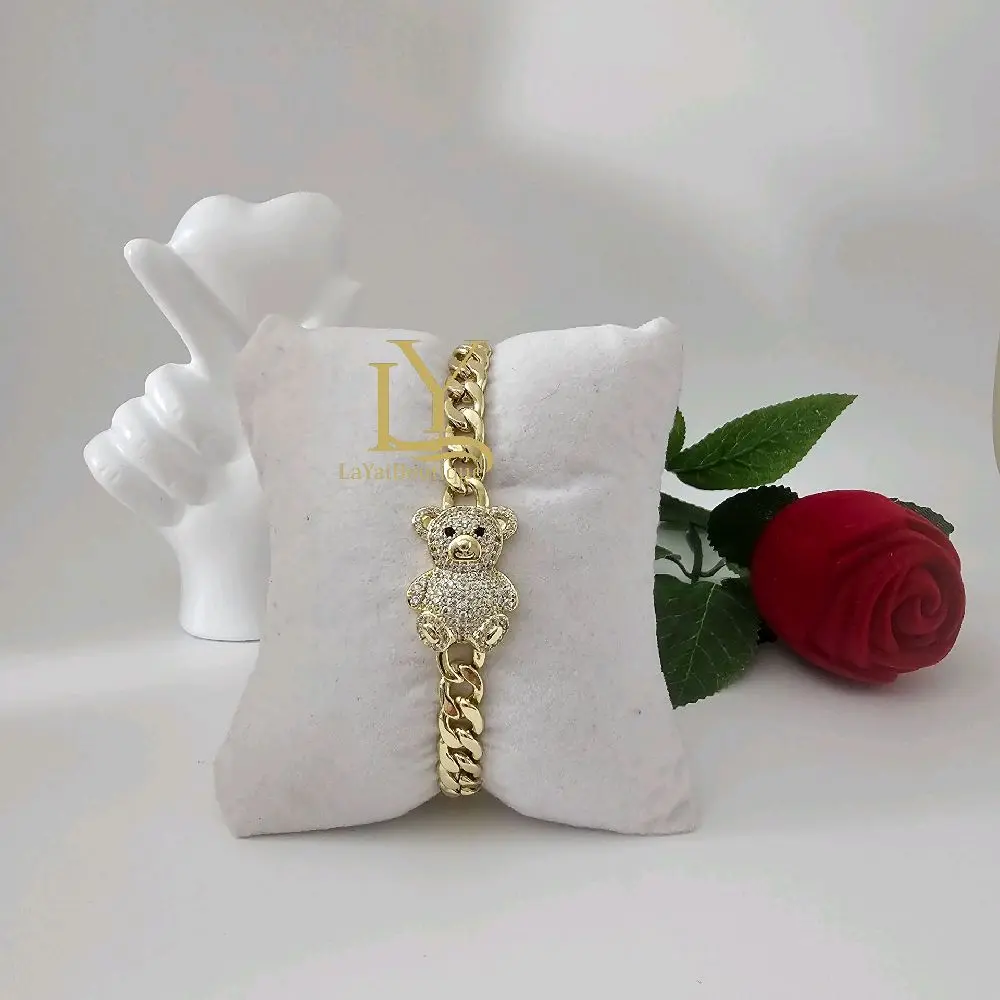 LaYaiBoutique #1740 14k Gold Plated Bear Bracelet High Quality
