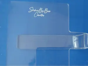 Hand Makeup Mixing Tray - Clear Plastic, Reusable, Portable, Durable