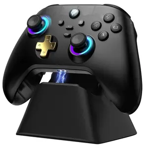 D05 PC Controller - Enhanced   Pro Controller with  Dock/Hall Sensor/RGB Lighting - No Stick Drift, No  Zone - Work for Windows PC, Android, Steam and