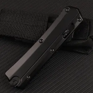 Ultra-Sharp Folding Kitchen Knife, Compact Stainless Steel Pocket Chef Knife for Fruit, Vegetable & Meat Prep, Black EDC Utility Knife with Belt Clip, Portable for Camping & Daily Use