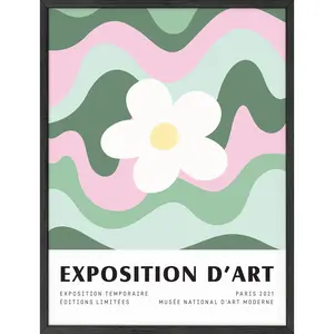 Colorful Daisy Poster - Artistic Wall Decor Print for Room Aesthetic and Vibe Artwork Decoration Ornaments Photo