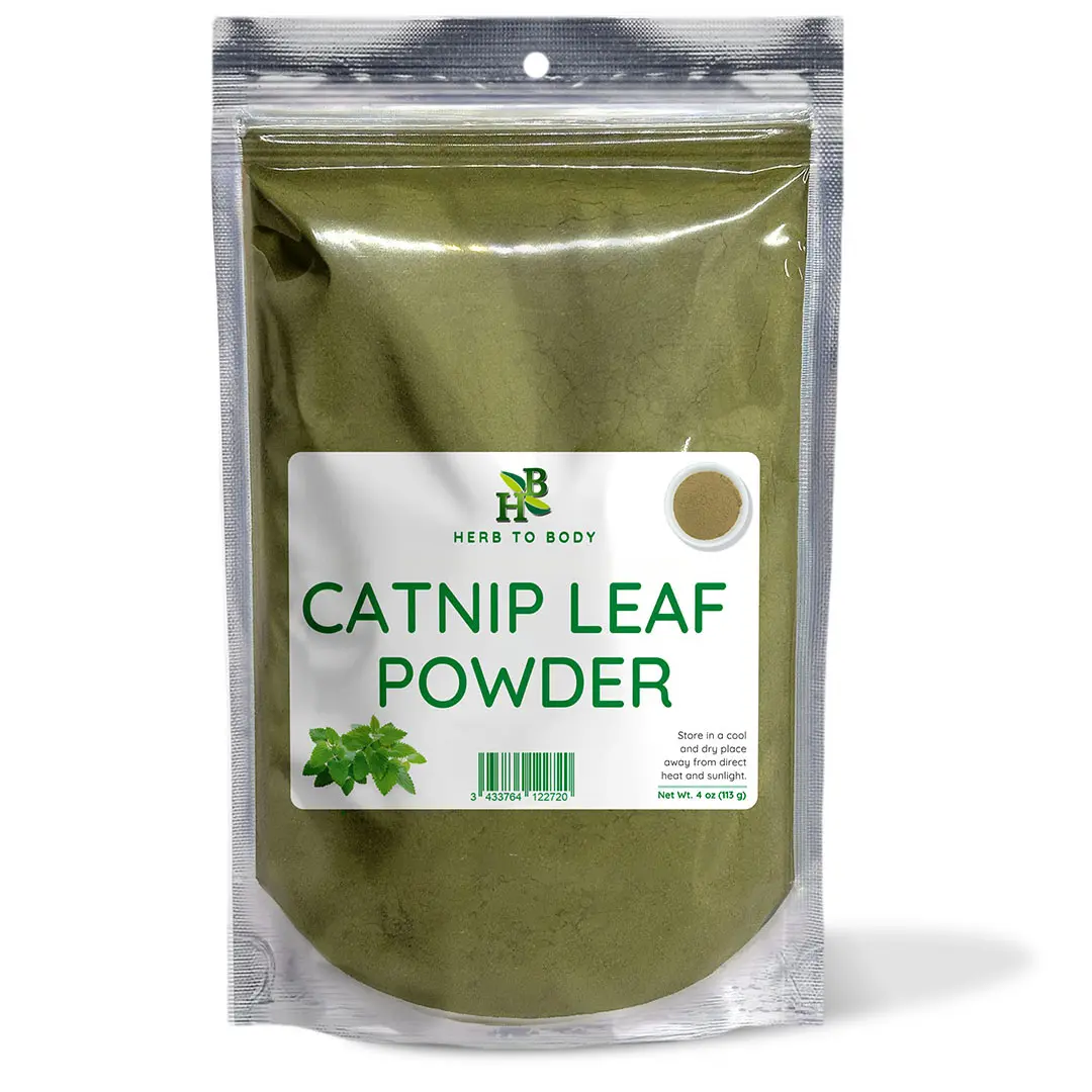 Catnip Leaf Powder - 4 oz (113 G) | Powder Herbal Supplements, Natural Herb for Wellness Support | Herb To Body