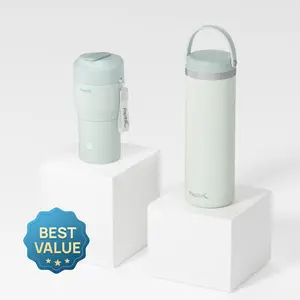 Papablic On-the-Go Feeding Kit,  Portable Bottle Warmer for Travel, 360° CapsuleChill Breastmilk Cooler for 36H/20oz Safe Storage