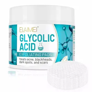 30% Glycolic Acid Pads Salicylic Exfoliating 50 Pads - Exfoliation Skin Tone daily skincare