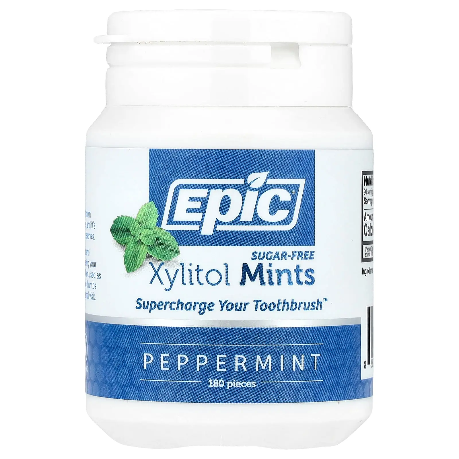 Epic Dental Xylitol Mints, Peppermint, Sugar-Free, 180 Pieces Epic Dental Xylitol Mints, Peppermint, Sugar-Free, 180 Pieces
