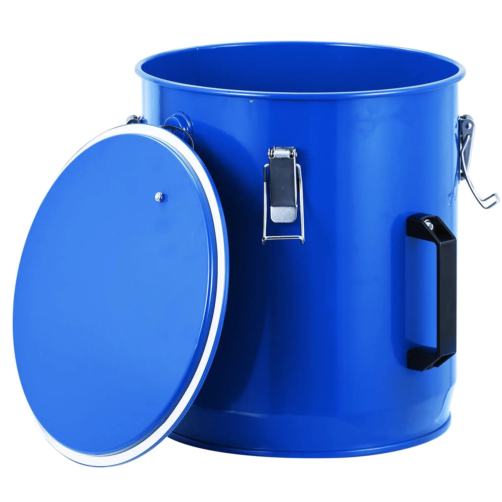 Garvee 6-Gallon Carbon Steel Fryer Grease Bucket with Lid, Lock Clips, Filter Bag, and Rust-Resistant Coating for Safe Hot Oil Disposal and Transport