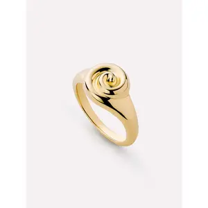 Gold Signet Ring - Ariel Ring