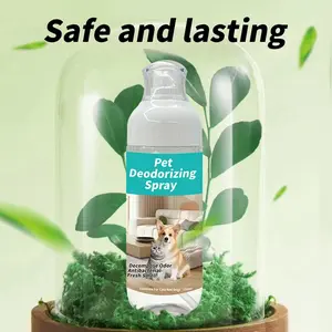 Pet Odor Eliminator Spray for Dogs & Cats, Enzyme Deodorizer for Cat Litter Box & Urine Stains Removal, 150ML Liquid Cleaner Solution