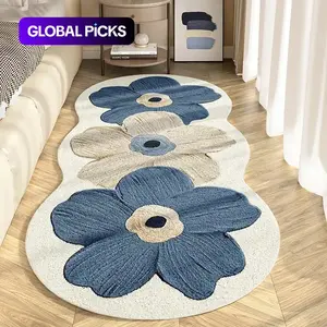 Special-Shaped Floral Plush Rug, Decorative Rug, Home Decor Rug, Soft Thick Non-Slip Carpet for Living Room, Bedroom, Dining Room or Kitchen Decor #GLOBAL PICKS