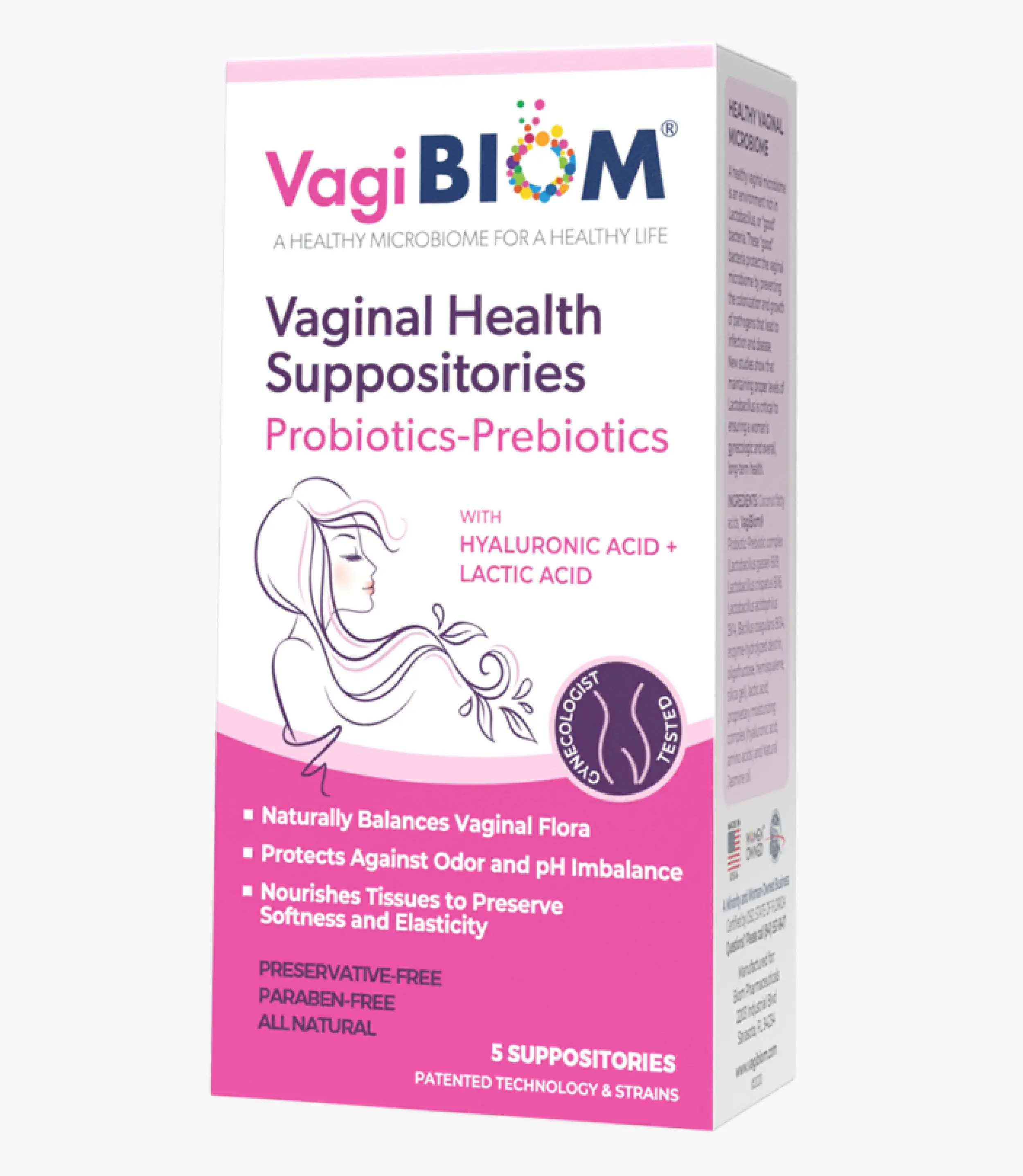 Vaginal Probiotic Suppository-Natural