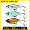 TRUSCEND 3in Topwater Fishing Spinner Lure - ABS Plastic Popobait, Rotating Tail, BKK Corrosion-Resistant Hooks, Double-Blade, Balanced Spray, Fast Strike Start, Sound & Swim, Exceptional Casting Distance, 12-Month Durable Salt/Bass-Ready Fishing Gear