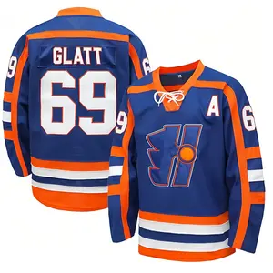 Men's #69 Glatt Halifax Highlanders Ice Hockey Jersey,Doug The Thug Stitched Movie for Men and Women Sweatshirt embroidery baseball Christmas Eve gifts Holiday