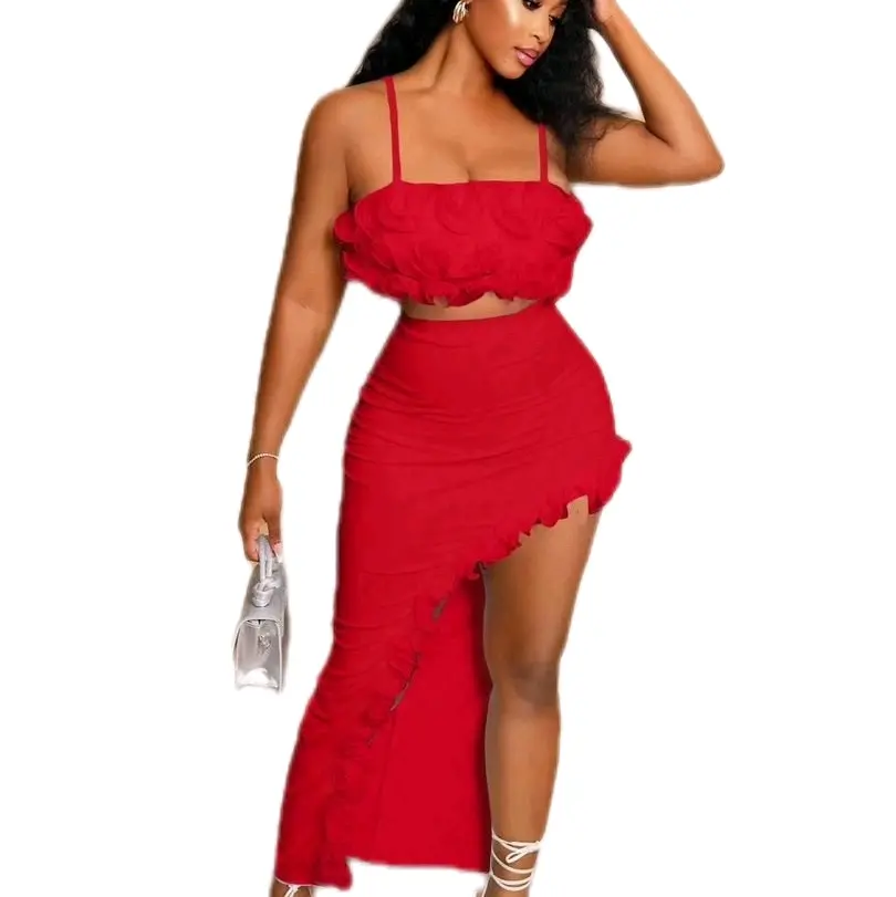 Womenswear Basic Skirt & Blouse Set - Stylish Minimalist Sleeveless Shirts & Top for Everyday Wear Versatile Outfit for Various Occasions Casual & Semi-Formal Style