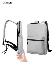 DIENQI New Outings in Spring and Summer Travel Ultra-thin Slim Laptop Backpack Waterproof Business Computer Backbag Multi Functional Work Bags for 14" 15.6" Laptop Man Women Bag,Daily Use,Gifts