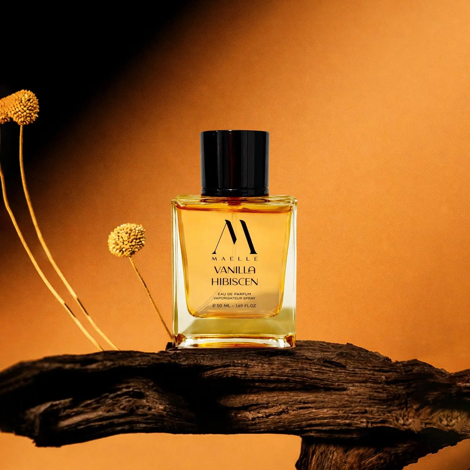 Vanilla Hibiscen Eau de Parfum Unisex | Vanilla, Hibiscus & Leather | Warm Spicy Fragrance, 50ml