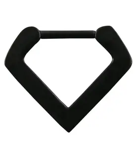 16G Black PVD Cursor Stainless Steel Septum Clicker