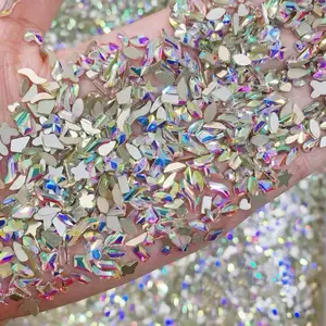 Flat Back Nail Art Glass Rhinestone DIY Phonecase Accessories