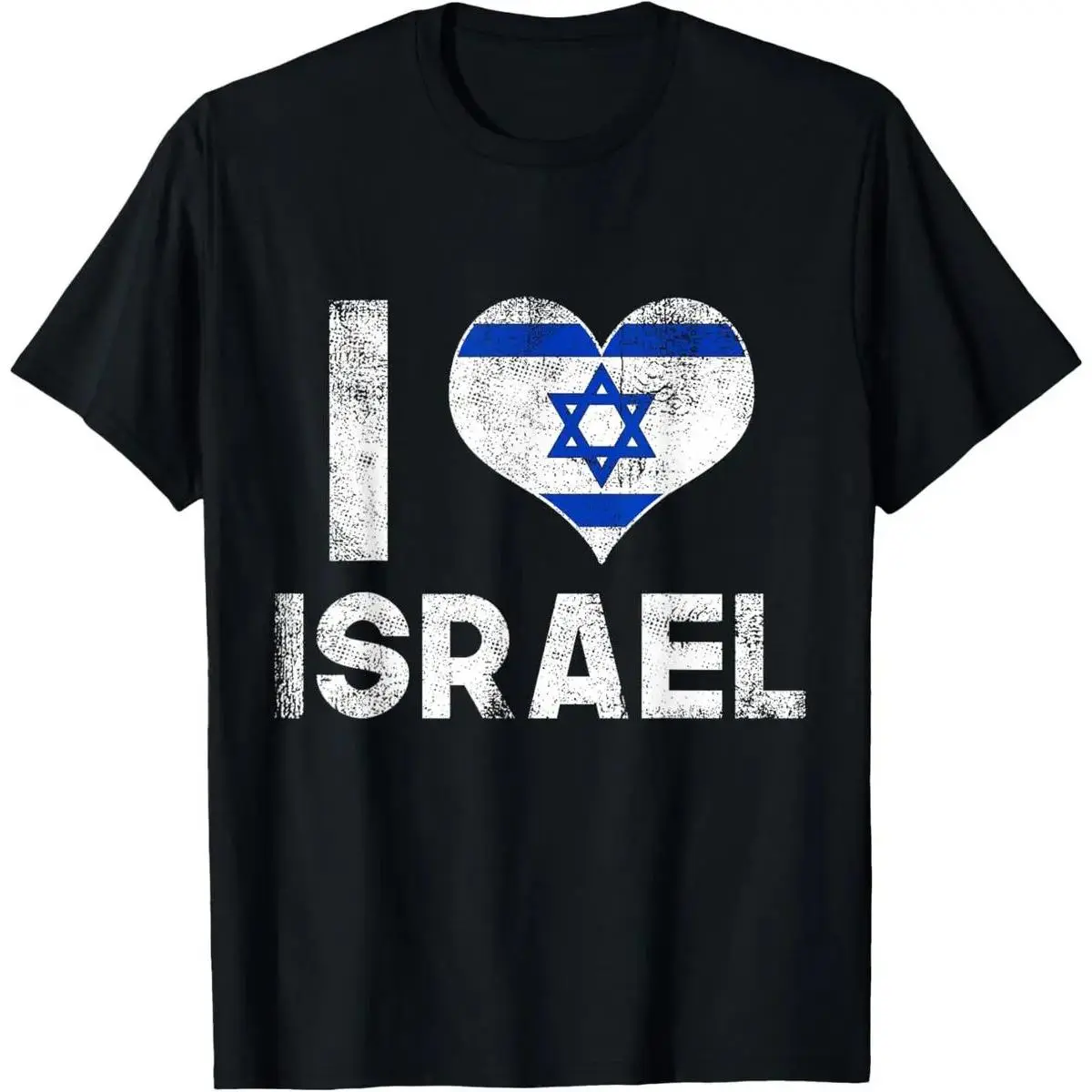Cotton I Love Israel Israel Culture Hebrew Gift Idea T-Shirt