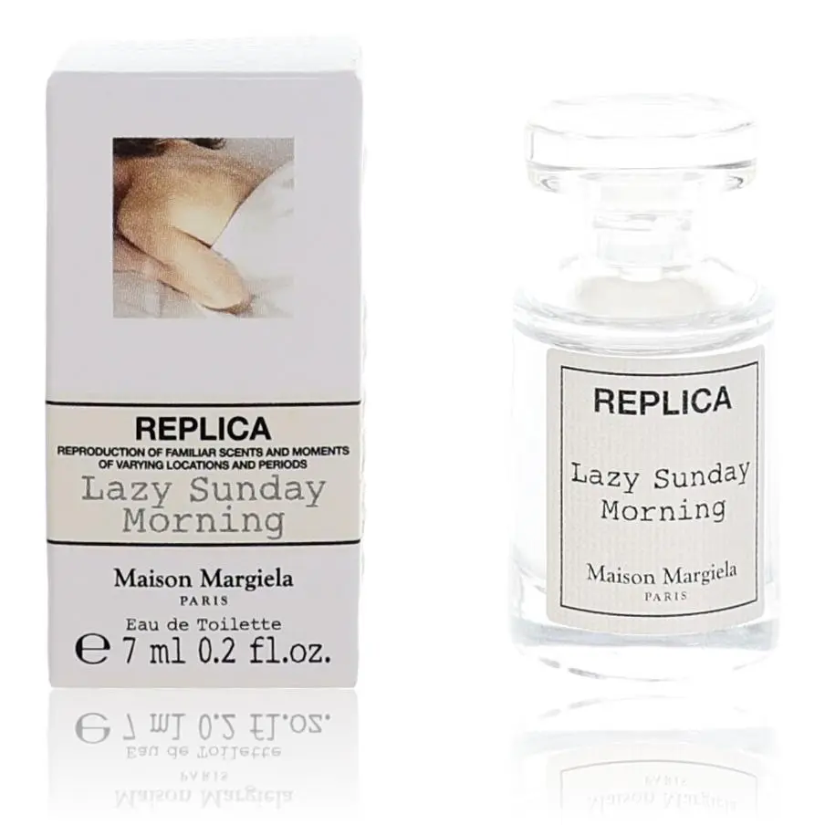 Maison Margiela Lazy Sunday Morning Mini EDT 7ml - Compact Collectors' Item, Minimalist Pack, Fresh Laundry & Comforting Musk, Relaxed Vibe Women's Cozy Skin Scent Fragrance, 216 Pcs