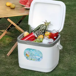 Outdoor Camping Party Fresh-Keeping Box, Fishing Storage, Portable Camping Refrigerator, Household Commercial Ice Bucket, Car RV Pickup Truck Supplies, Ice Cubes, Beer Drinks, Ice Cream, Meat Storage, Freezer Carrying Box