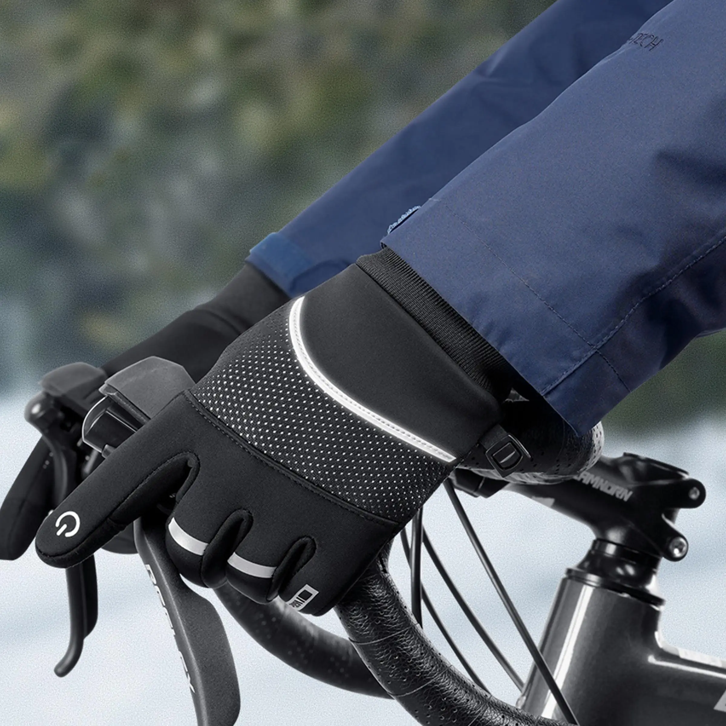 Windproof Winter Gloves, Touch Screen Gloves, Thermal Warm Gloves for Men and Women, Sports Gloves for Outdoor Cycling, Running, Hiking
