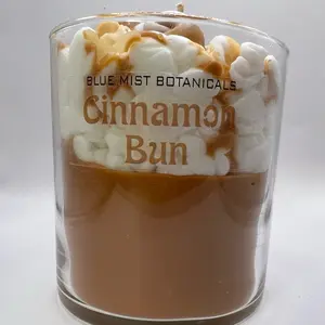 Cinnamon Bun Candle - Decorative Candle for Home - Ideal for Ornaments and Decoration Scented Traditional Cozy