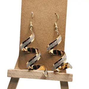 Twirl Earrings - Metal Coating - Durable & Lightweight Costume Jewelry & Accessories for All-Day Wear