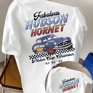 Retro Two Side Cars Comfort Colors Tee , Cars Movie T-Shirt, Mcqueen and Mater Retro Vintage Unisex Anime Graphic Tee – Trendy Y2K T-Shirt Acid , Streetwear Casual Apparel Top, Manga Game Movie Lover Gift For Fans Merch, Washed Hoodie and Sweatshirt v1