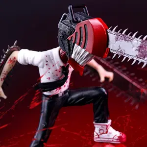 17cm Chainsaw Man Denji Figure PVC Statue Anime Action Figurine Model Collection Adult Toy Doll Desktop Decoration Children Gift