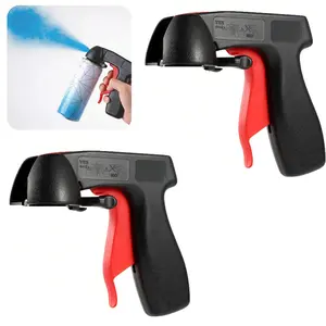 Spray Paint Handle(2Pack), Aerosol Spray Can Trigger Grip, Ergonomic Paint Sprayer Gun Tool for Smooth Control & Reduced Finger Fatigue, Easy Clip-On for DIY Painting, Furniture & Fence