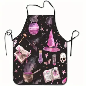 Halloween Apron ,1 Count Polyester Sleeveless Kitchen Apron,Breathable Cooking Unisex  Apron,Gift for Daughter&Mother&Wife&GF&Sister&Aunt,Halloween Gift