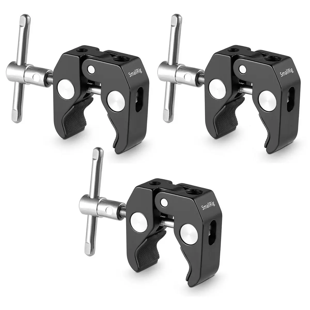 SmallRig 3 Pack Super Clamp with 1/4" and 3/8" Thread