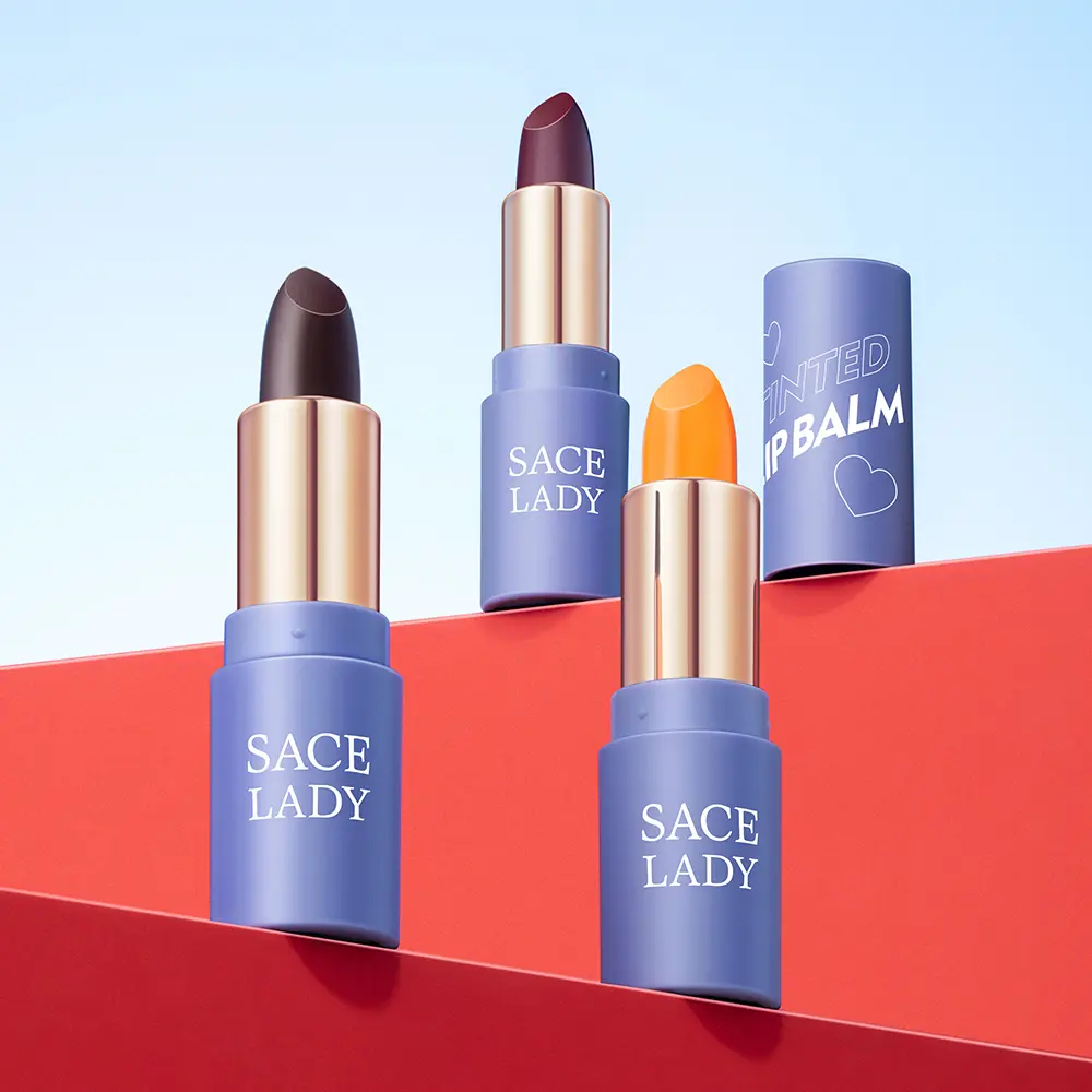 SACE LADY 3PCS Color Changing Lip Balm, Moisturizing Lip Tint Balm Set, Temperature Activated Hydrating Lip Balm, Long Lasting Natural Pink Lip Color for Dry Lips