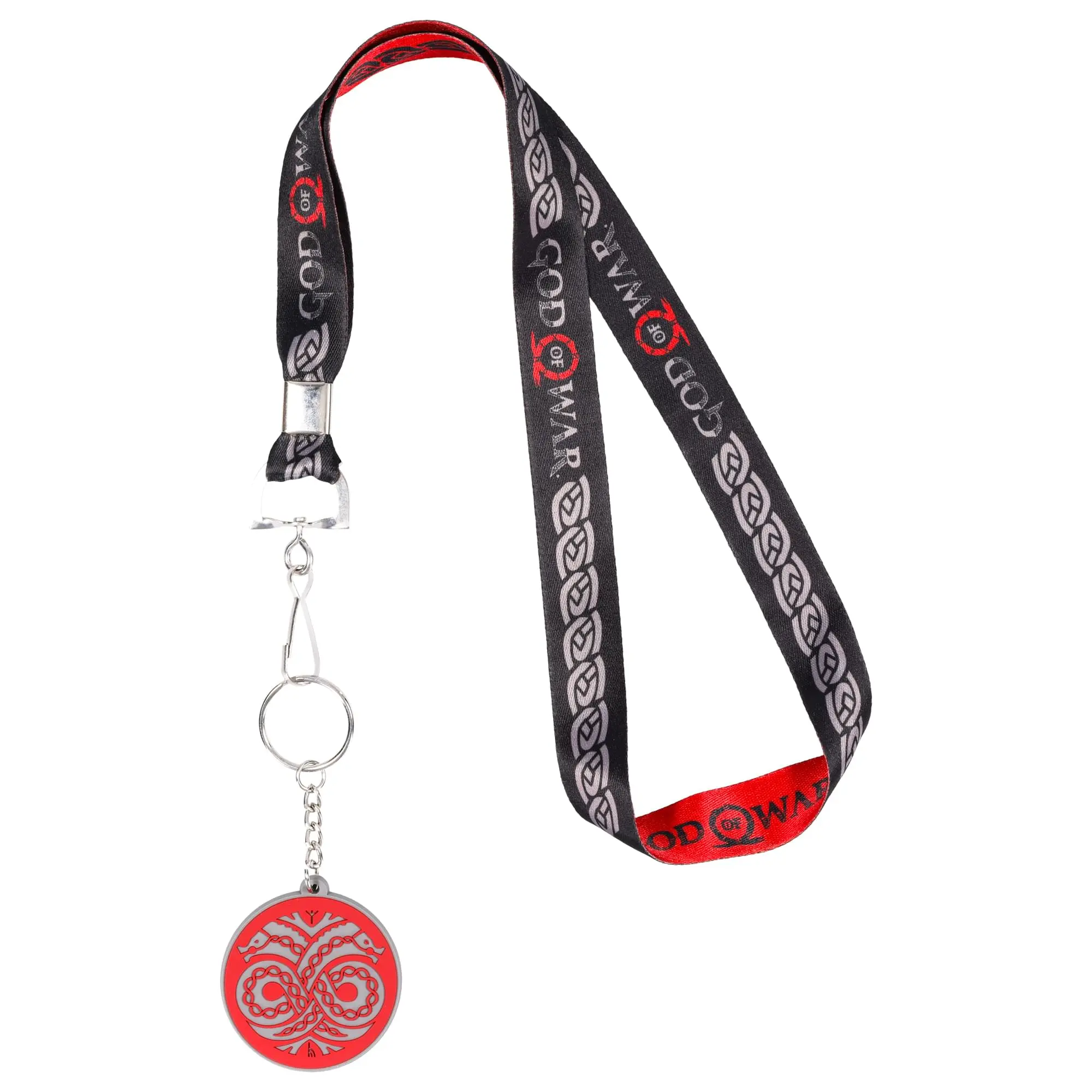 God of War 2018 Logo Lanyard with ID Tag and Charm