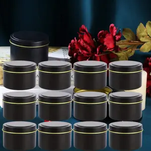 12Pcs 4oz Candle Jars with Lids - Great for DIY, Storage And Crafts - Tinplate Candle Containers, Jewelry And Gift Candle Jars for Making Candle Candle Containers - Home Improvement.