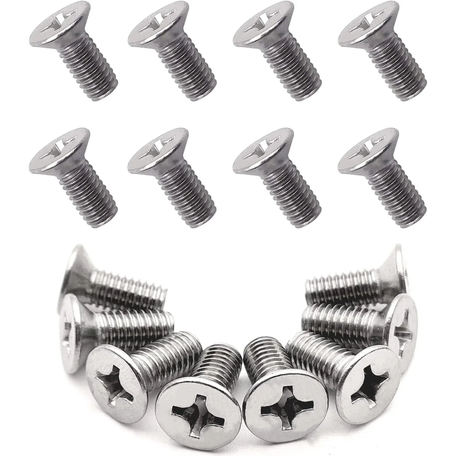 8pcs OEM Standard Rustproof Stainless Steel Brake Disc Rotor Retaining Screws 93600-06014-0H - Universal Fit for Honda, Acura Models (Front & Rear Compatibility), Brake Disc Rotor Screws