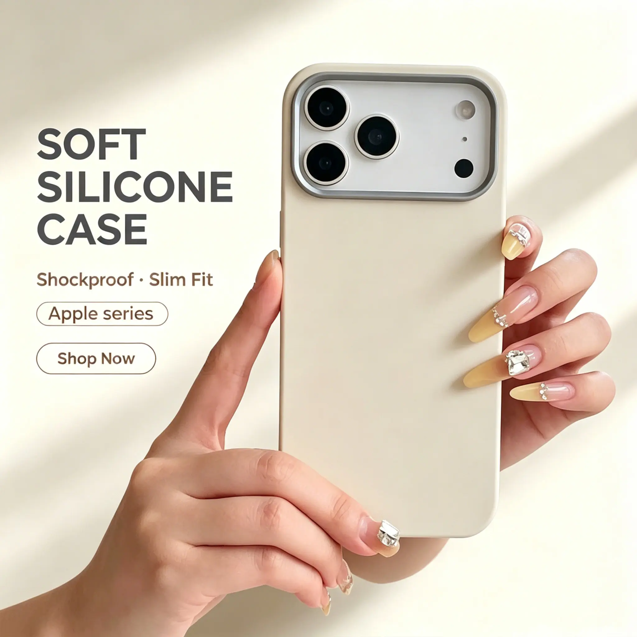 Matte Black Grain Leather Phone Case Dual Layer PC Lens Frame Anti-Scratch Soft TPU Shock Absorbing Cover