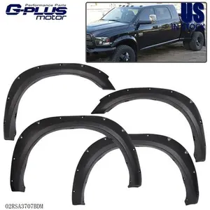 Fender Flares Fit For 10-17 Dodge Ram 2500/3500 Pocket Bolt On Rivet Style