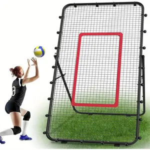 Adjustable 7×4 ft Volleyball Rebounder Net – Multi-Sport Training Equipment for Volleyball, Lacrosse, Baseball, Soccer & Tennis – Backyard Hitting, Serving, Passing & Spike Practice Trainer