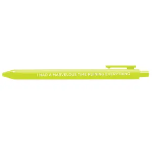 I had a marvelous time ruining everything jotter gel pen