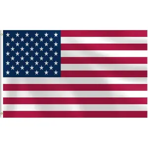 3x5 FT Heavy Duty American Flags for Outside, Double Stitched, Vivid Color, Fade Proof Outdoor Decor with Brass Grommets
