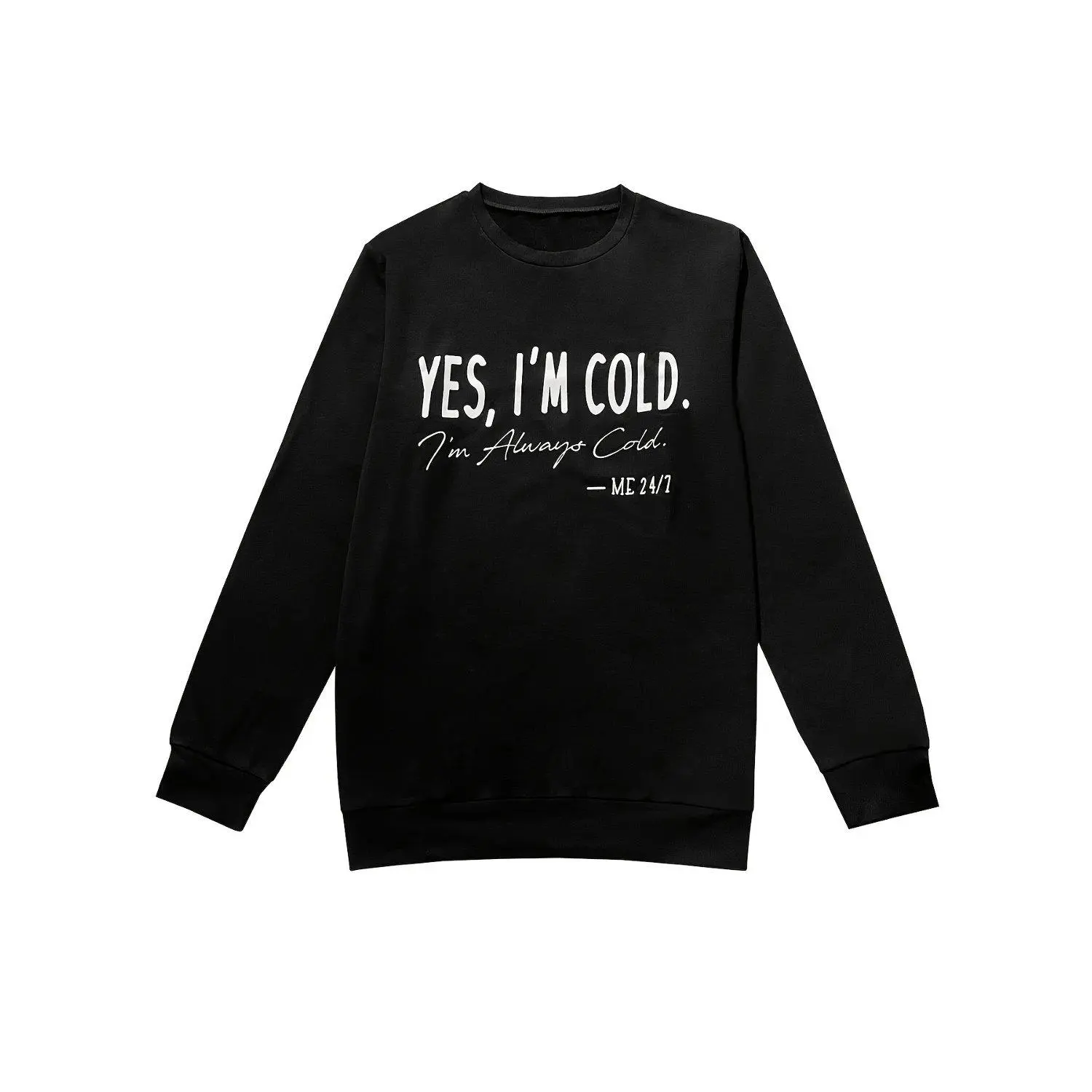 Crew neck sweatshirt long sleeve European and American cross-border fashion with letter print casual loose style crew neck sweatshirt comfortable style