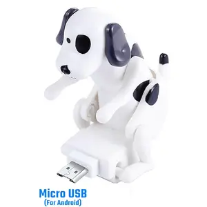 Cheeky Swinging Spotted Dog Charging Cable, Valentine Crads, Fast Charge Type-C, Cute Pet Design, for Phone/Tablet, Christmas Gift Smartphone Data Transfer
