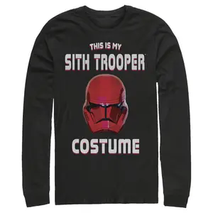 Men's Star Wars: The Rise of Skywalker Halloween Sith Trooper Costume Long Sleeve Shirt